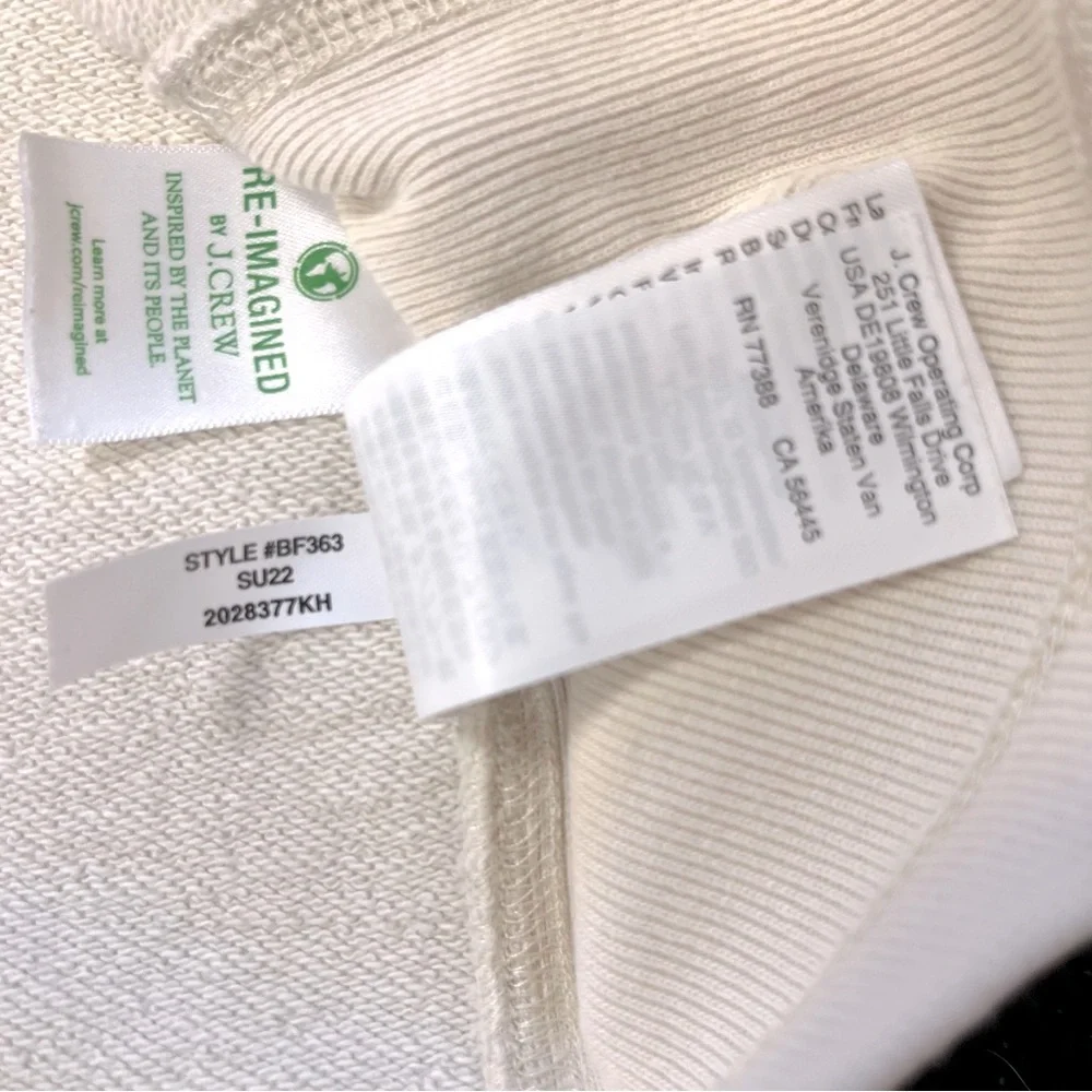 J. Crew University Terry Crop Crewneck Anti Social Moms Club Sweatshirt Small